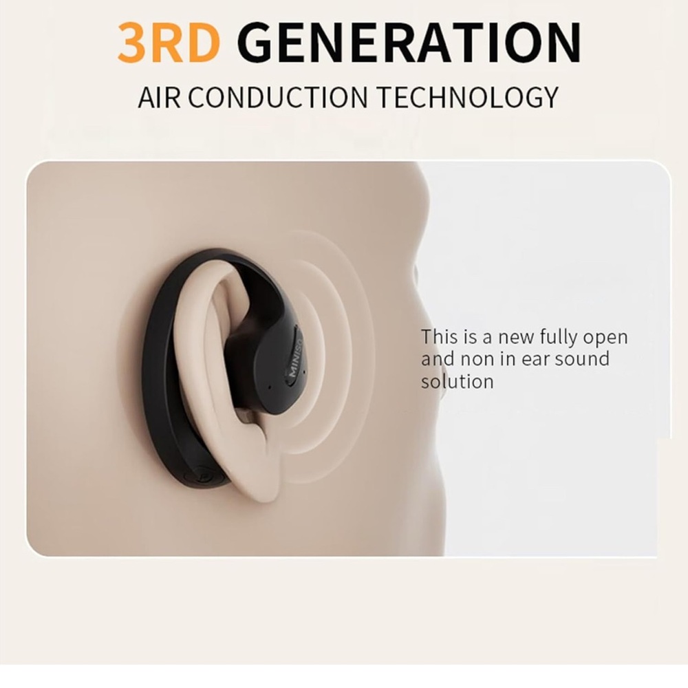 Pink Translation Earbuds Wireless Bluetooth 5.4 OWS AI Headphones - Picture 4 of 5